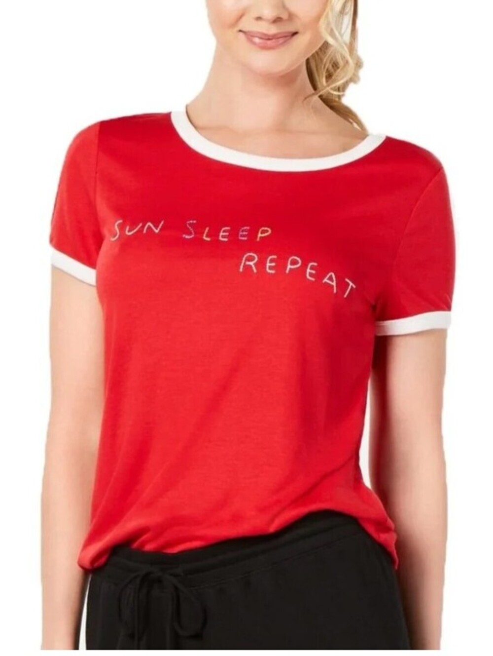 Jenni Comfy Retro Sleepwear Sleep Ringer T-Shirt NWT XXL from Macy's
